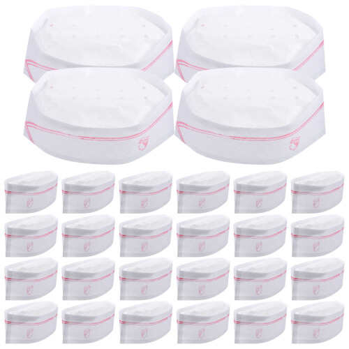 40pcs disposable chef hats for bakery cooking use 2
