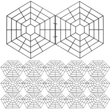 30pcs six angle plastic fish pond nets for fish protection