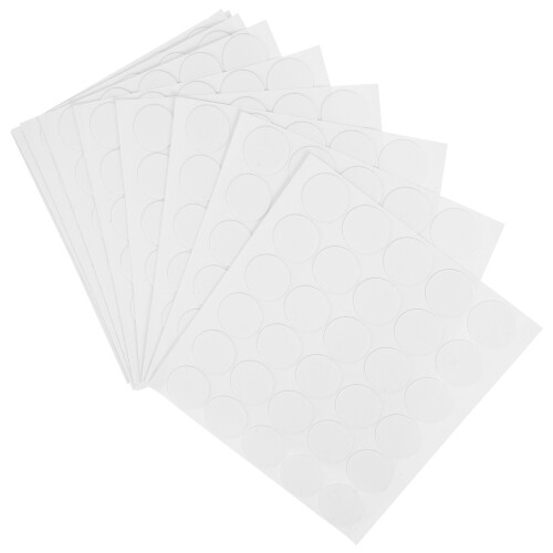 5 Sheets Round Sticky Labels Adhesive Dots Removable Double Sided