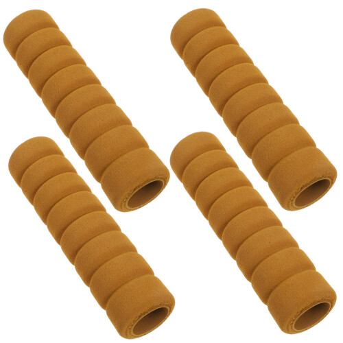 4pcs spiral door handle cover child-safe knob lock protector coffee