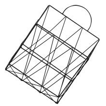 Wandbeugel voor hangmappen organizer boeken (willekeurige kleur)