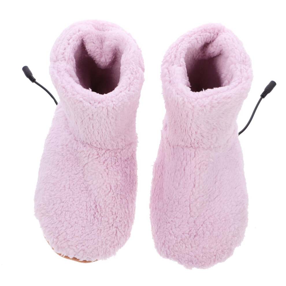 USB Electric Warm Shoes Plush Foot Warmer Slippers USB Rechargeable Insole Heater Electric Heated Slippers
