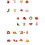 24St Assorti Kerst Cake Decoratie Wit Cupcake Topper 8