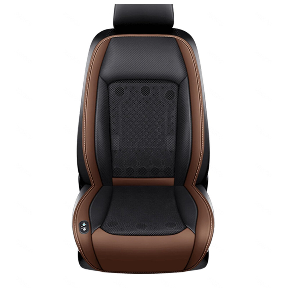 Cooling Car Seat Cover Cushion 12V-24V 24 Turbo Fans, 3-Speed Cooling, Fits Cars, Suvs, Sedans, Pickup Trucks Brown 9354506953102