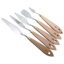 1 set farbmischspachtel, pigmentabstreifer, praktischer farbspachtel