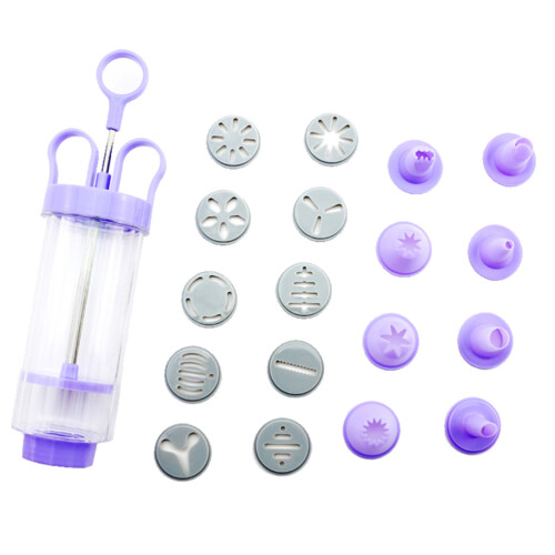 cookie set mit softgriff, 10 , 8 tüllen, plastik