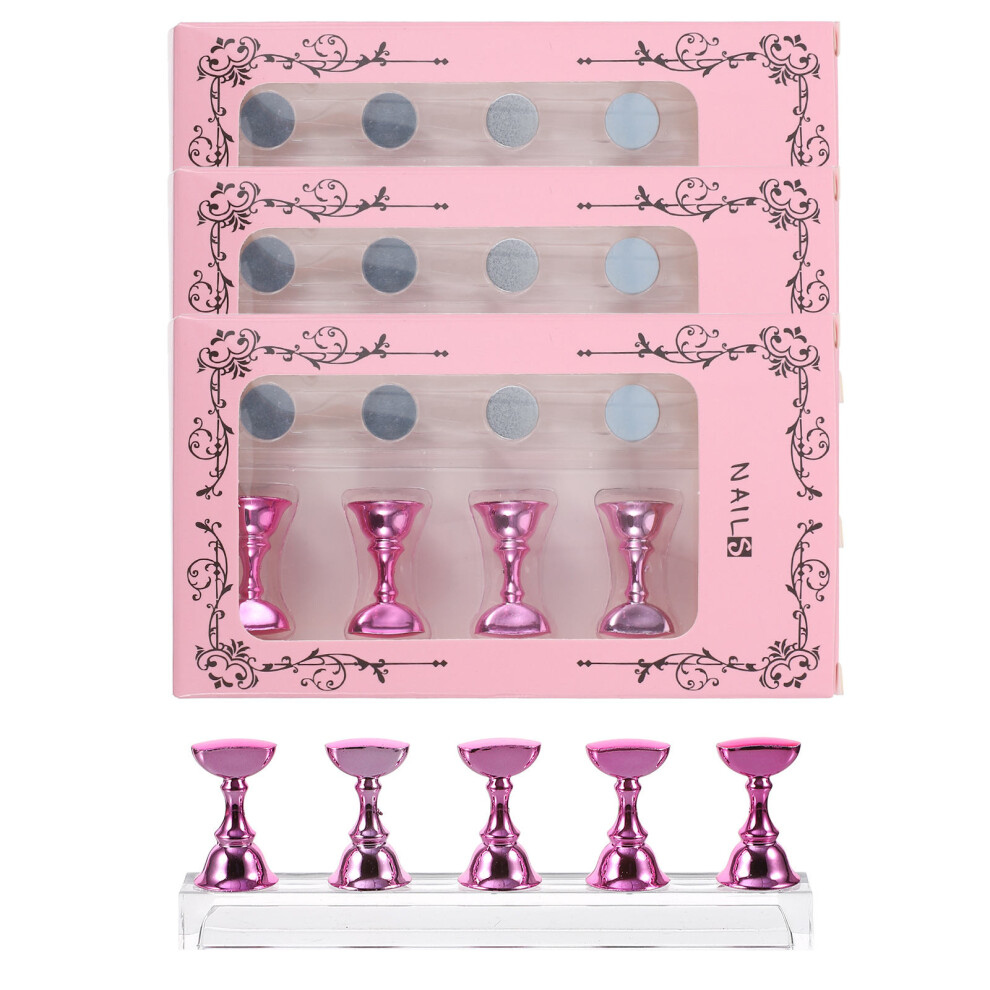 Artibetter 20Pcs Plastic Nail Display Stands For Nail Tip Practice And Diy Art