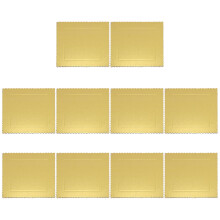 10Pcs Golden Paper Cake Pads Sturdy Square Cake Boards for Baking