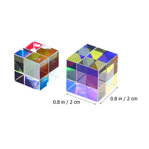 2pcs cube optical prisms for photography 2