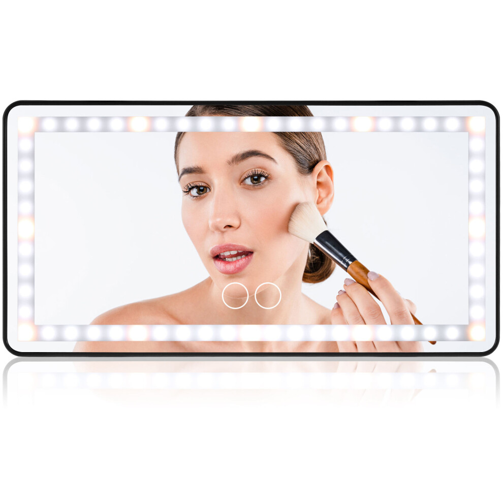 Rechargeable Touch Makeup Mirror For Car Sun Visor Interior 3301584193810