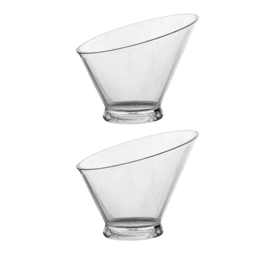 2pcs clear salad bowls for food serving, household use-image-OPC-PKRPN6F-NEW