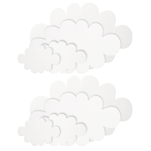2 sets 3d felt clouds pendants ceiling hanging party decor