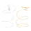 2pcs hollow wire spiral tree miniature cake ornaments 2