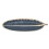 1Stk Vielseitiges Schmuck- Dekotablett Blattform Dunkelblau 1
