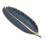 1Stk Vielseitiges Schmuck- Dekotablett Blattform Dunkelblau 6