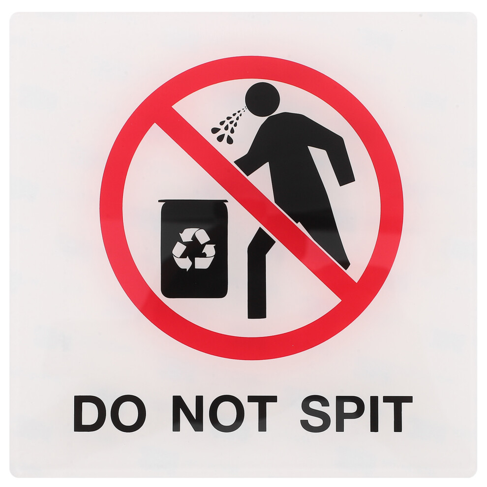 do not spit sign adhesive waterproof sticker for office store restaurant-image-OPC-PKRPPDT-NEW