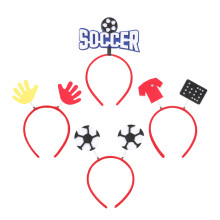 4 voetbal haarbanden set - feest hoepels & accessoires