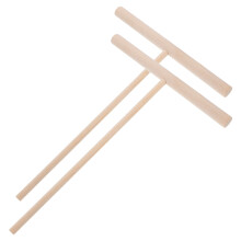 2pcs wooden t-shaped crepe for griddles and flat tops