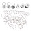50pcs plastic round numbered key tags with rings for hotel 2