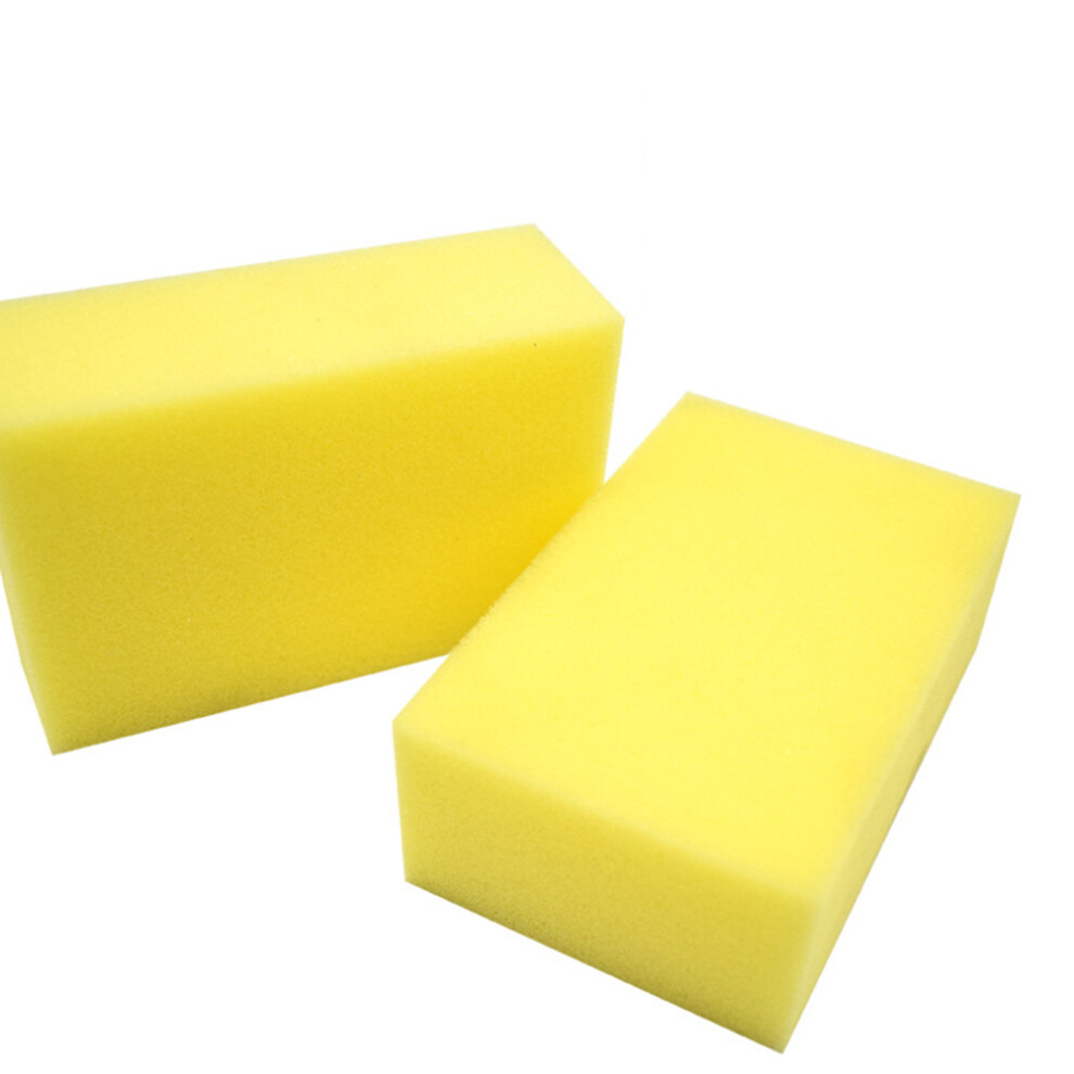 Aboofan 10Pcs Sponge Brush Barber Hair Care Square 10X7x3cm Rosy Yellow