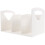 lattice bookshelf for school office home (white, large) 4