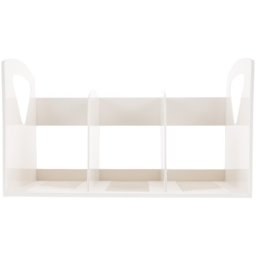 lattice bookshelf for school office home (white, large)