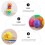 48Pcs Plastic Easter Eggs Assorted Colors DIY Craft Hanging Decoration 8