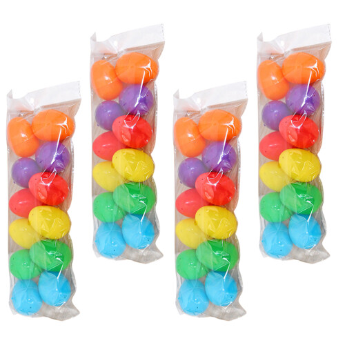48Pcs Plastic Easter Eggs Assorted Colors DIY Craft Hanging Decoration 1