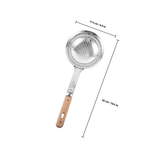 stainless steel strainer skimmer with handle kitchen tool 1
