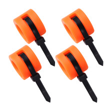 4 pcs orange rubber chain protector rings for mountain bike rear fork