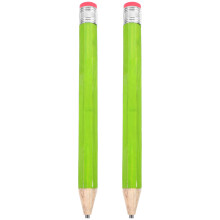 2pcs 33cm wooden pencil for drawing writing painting green