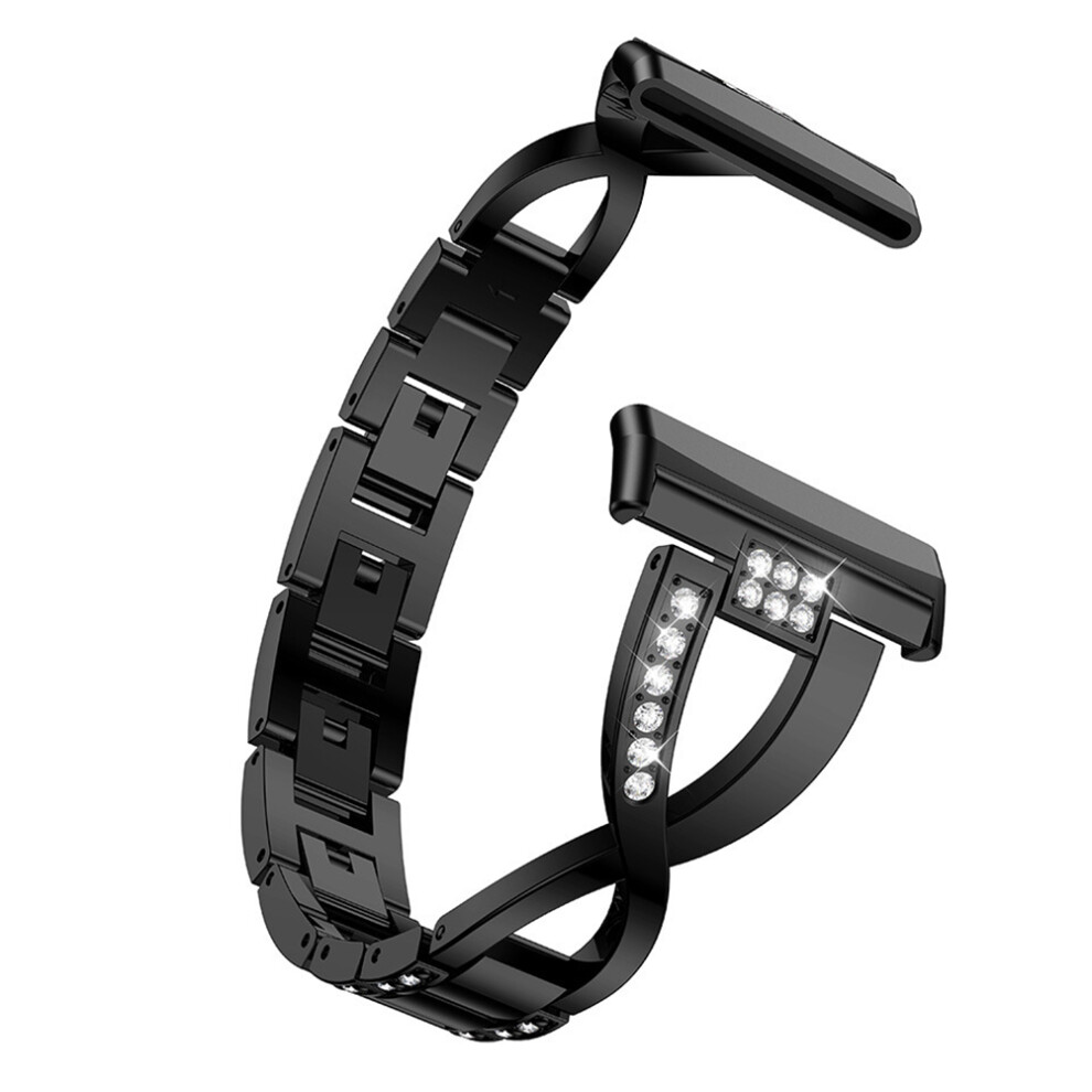 1Pc Zinc Alloy Watch Wristband Practical Adjustable Strap Black 3301584146953