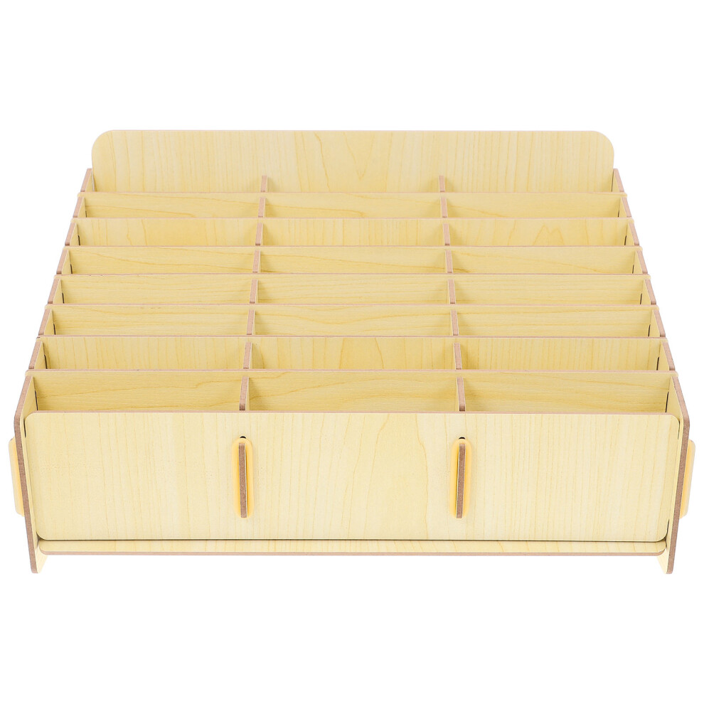 Photos - Other Furniture wooden phone storage box with 24 compartments for home office