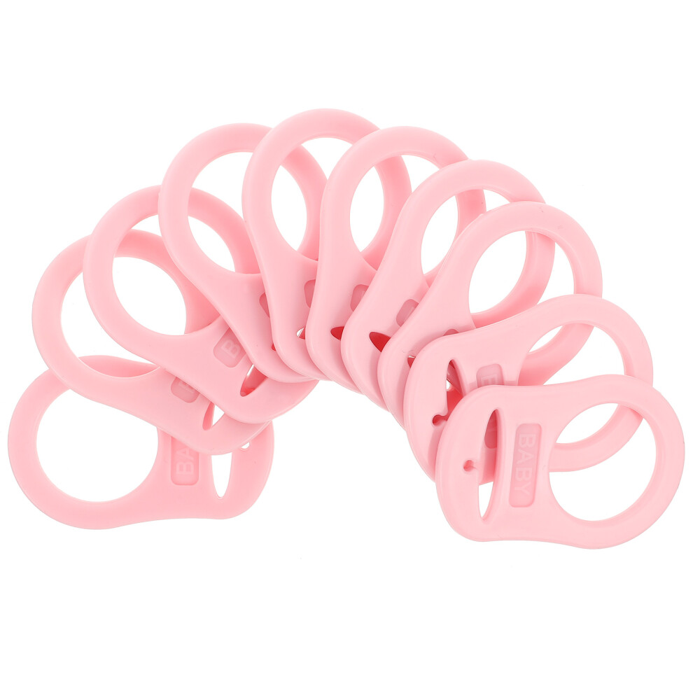 10Pcs Silicone Baby Pacifier Clips With Adapter Rings For Toddlers Solustre