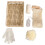 body cleaning tool set - body scrubber kit for bath - gift set 5