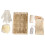 body cleaning tool set - body scrubber kit for bath - gift set 7