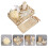 body cleaning tool set - body scrubber kit for bath - gift set 6