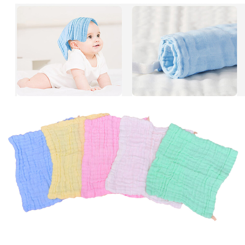 5Pcs 6-Layer Washed Cotton Gauze Baby Face Towels Ohphcall