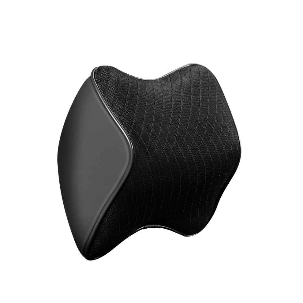 Mesh Car Headrest Pillow Universal Memory Neck Cushion Black 3301717428277