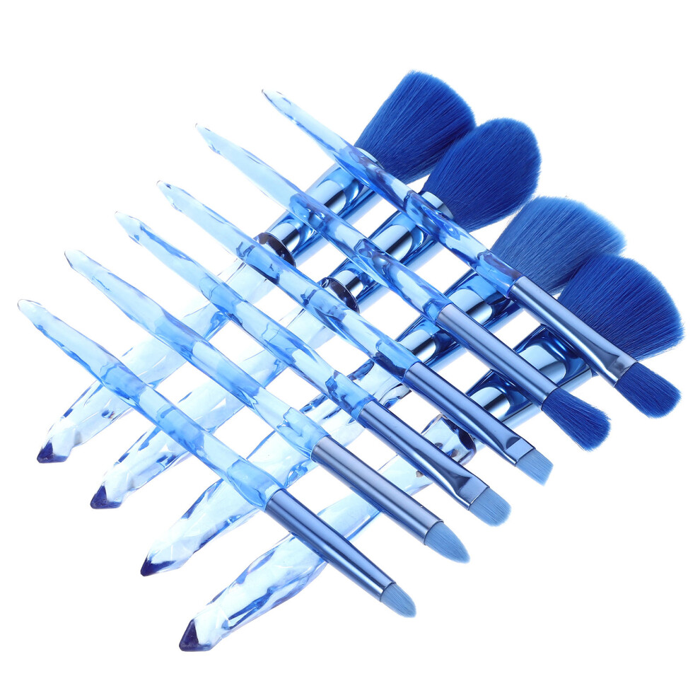 Artibetter Blue Portable Design Makeup Brushes Makeup Brushes 10Pcs