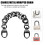 1Pc Durable Black Metal Bag Chain Replacement for Shoulder Bags 3