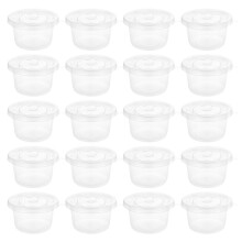 100 stuks Wegwerp Plastic Soepbeker Draagbare Papbekers voor Opbergen
