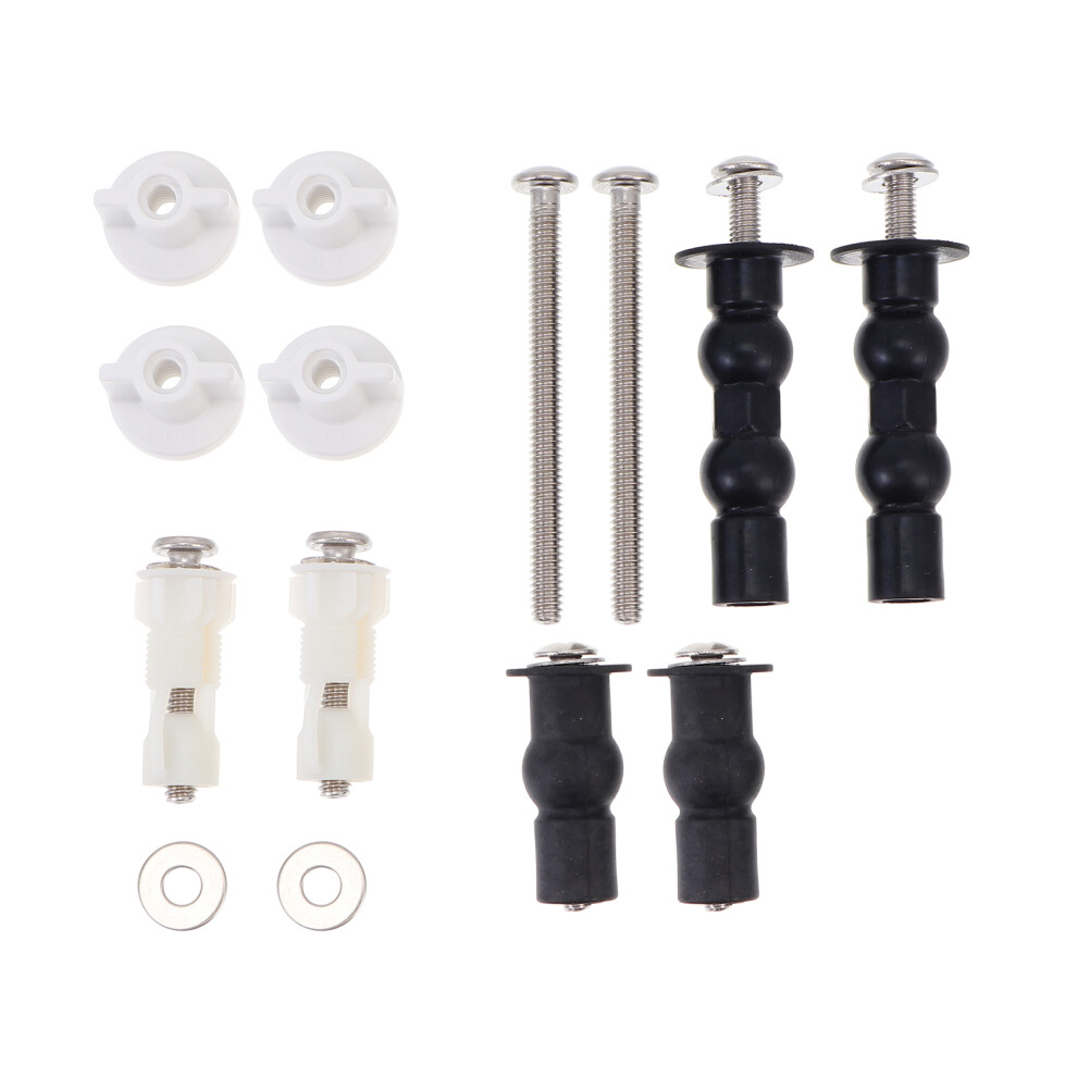 Universal Toilet Seat Bolts Screws Set With Sturdy Hinges 3301584182876