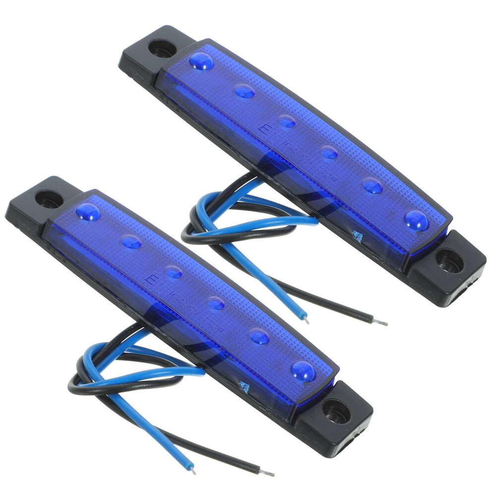 2Pcs Led Rear Trailer Lights Multifunction Brake Turn Tail Blue/Light 3301584192271