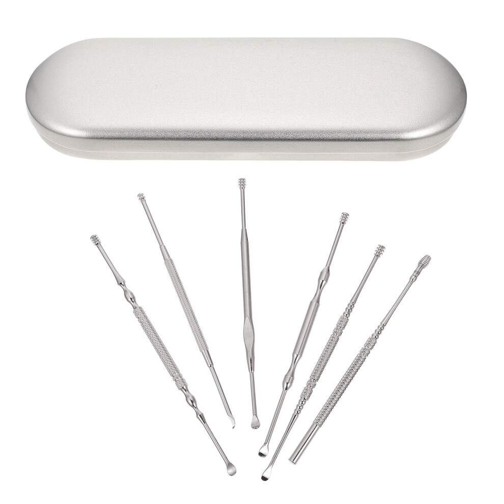 Ohphcall Stainless Steel Ear Pick Cleaning Tool Set Portable Kit