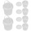 6 pcs 1000ml beverage buckets with lid and handle for storage 8
