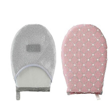 Dampfgarer für Kleidungsstücke, Bügelhandschuhe, vertikales Bügelgerät, tragbarer Stoffdampfer, rosa