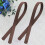 2pcs 60cm reddish brown pu strap replacement for women 3