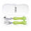 1 set animal spoon fork kit stainless steel tableware for kids 2