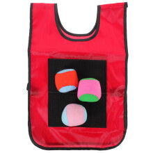 Kleine kinder plakbalkaart viscose jersey met 3 kleurballen
